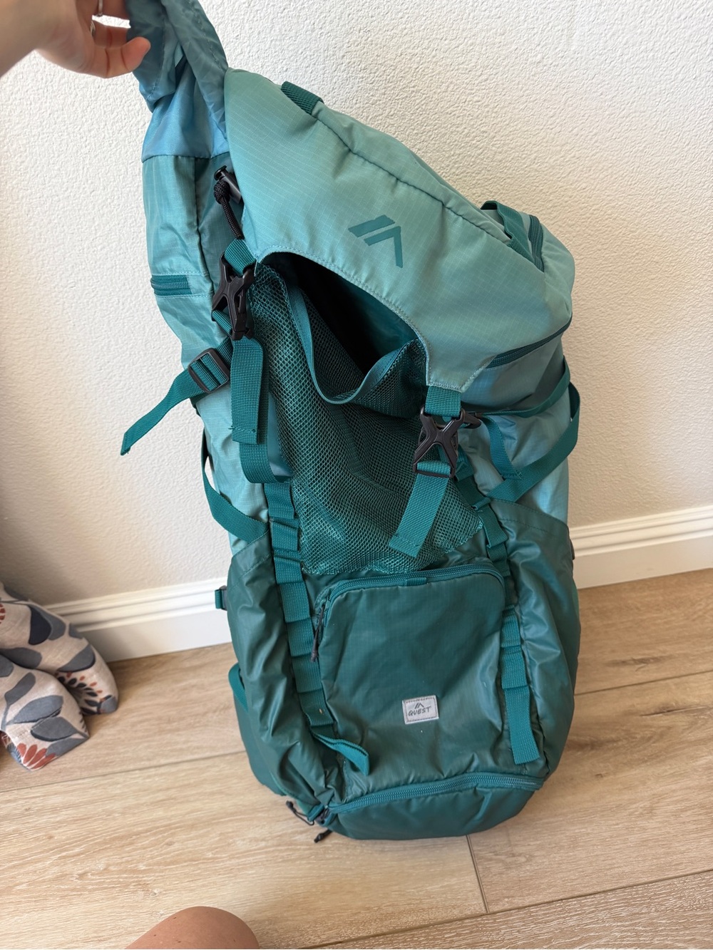 Quest Hiking Backpack Teal - 65L